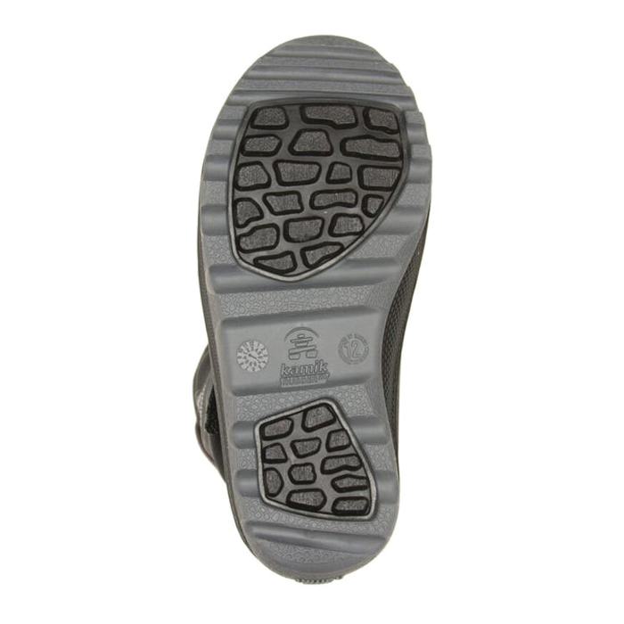 Kamik SNOWFALL P2 Series NF8418S-BCH-12 Boots, Boy's, 12, Black/Charcoal, Nylon, Yes, -40 deg C - 3