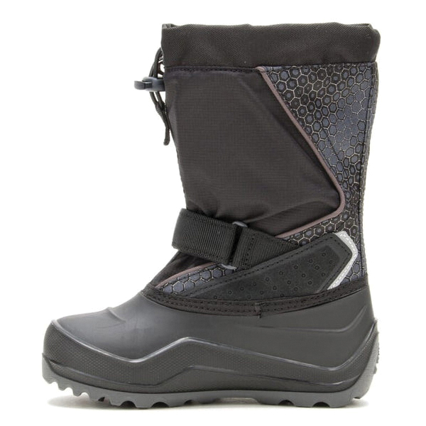 Kamik SNOWFALL P2 Series NF8418S-BCH-12 Boots, Boy's, 12, Black/Charcoal, Nylon, Yes, -40 deg C - 4