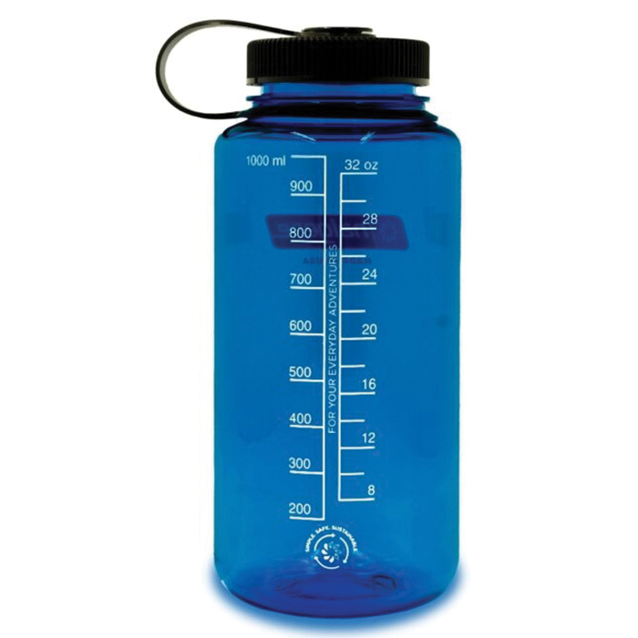 Nalgene Sustain Series 2020-1732 Water Bottle, 32 oz, Tritan, Slate Blue, Wide Mouth Lid - 2