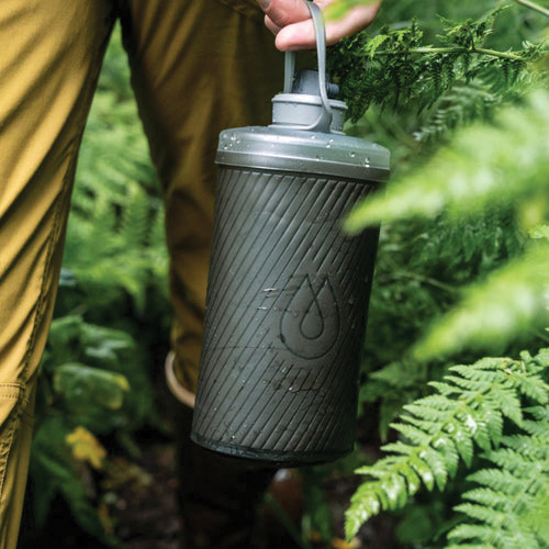 HydraPak Flux Series GF425M Reusable Bottle, 1.5 L, POM/TPU, Mammoth, Twist Lid - 4