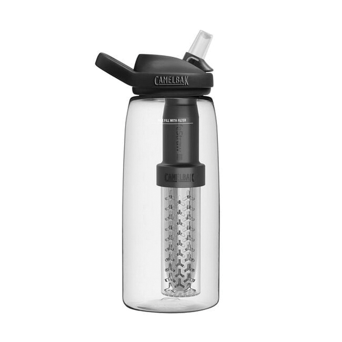 Camelbak Eddy + filtered by LifeStraw Series 2550101001 Water Bottle, 32 oz, Tritan, Clear - 3