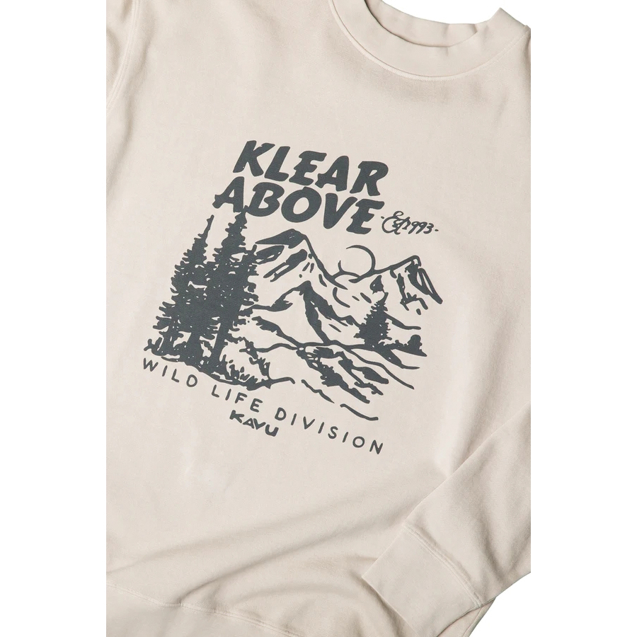 Kavu Core Crew Series 5241-302-3 Sweatshirt, L, Cotton, Oatmeal, Crew Neck, Ribbed - 3