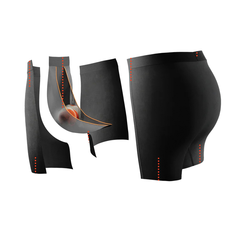 Saxx Vibe Series SXBM35-BBT-S Boxer Briefs, S, Elastane/Viscose, Black, 30 to 32 in, 5 in L - 5