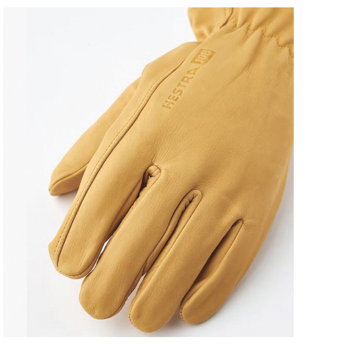 Hestra Gloves 7001790-440-10 Cow Driver Gloves, Unisex, XL, Elastic Cuff, Cowhide Leather, Yellow - 2
