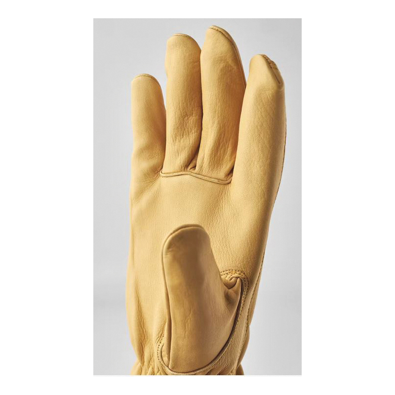 Hestra Gloves 7001790-440-10 Cow Driver Gloves, Unisex, XL, Elastic Cuff, Cowhide Leather, Yellow - 4