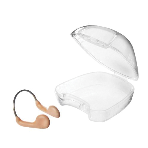 TYR LSC-999 Swimming Nose Clip, Latex/Stainless Steel, Tan, For: Swimmers of All Levels