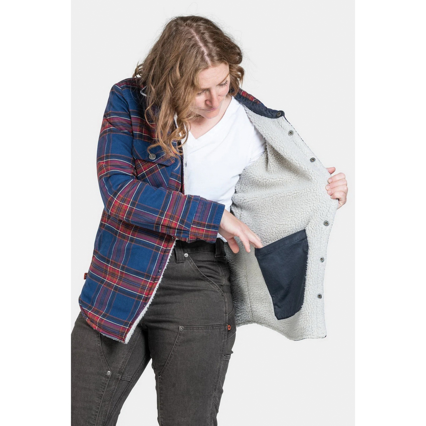 Dovetail Workwear Old School Series DWF23OWA-502-M Jacket, M, Cotton, Multi-Color, Pointed, Snap - 2