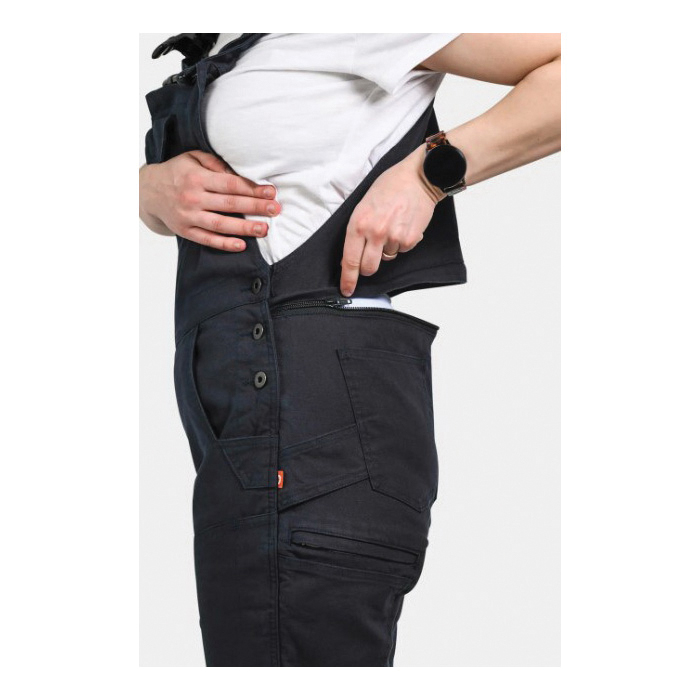 Dovetail Workwear Freshley Drop Seat Series DWF23O3W-001-8X30 Overalls, 8, 28-1/2 to 31 in, Cotton/Polyester/Spandex - 4