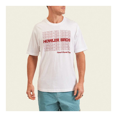 Howler Bros 30605 T-Shirt, S, Cotton, Takeout White, Regular Fit - 3