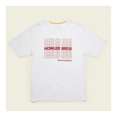 Howler Bros 30605 T-Shirt, S, Cotton, Takeout White, Regular Fit - 5