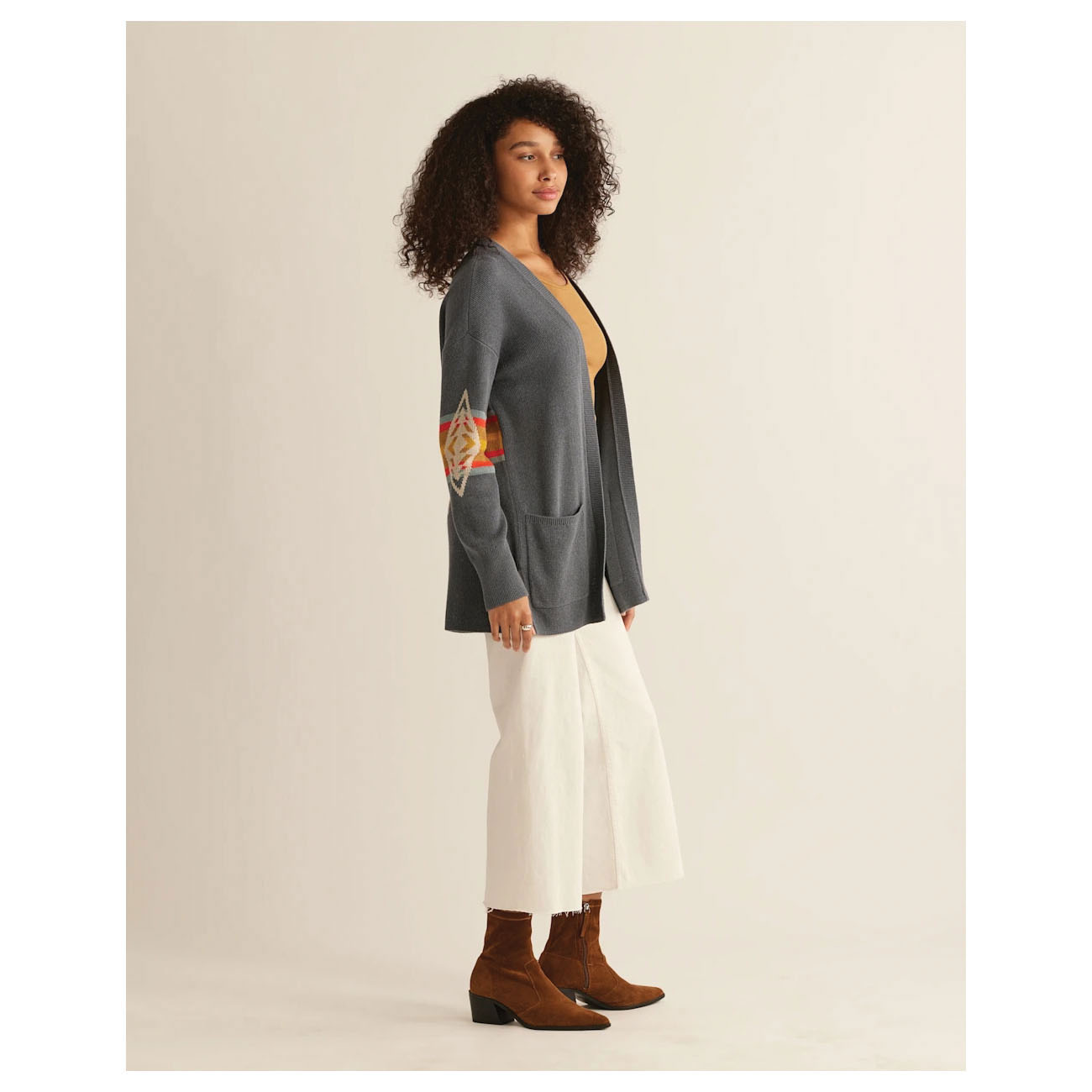 Pendleton 13114Z-87283-L Cardigan, L, 45 in Chest, Historic Harding, Sierra Spring, Cotton, Blue Multi-Harding - 4
