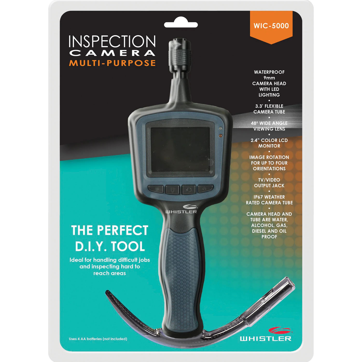 Whistler WIC-5000 Inspection Camera, Black/Blue - 3