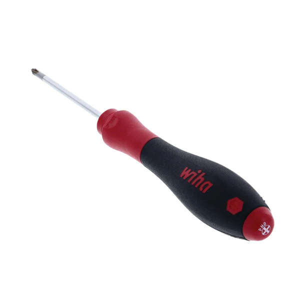 Wiha SoftFinish Series 31105 Screwdriver, #0 Drive, Phillips Drive, 6-1/2 in OAL, 60 mm L Shank - 3