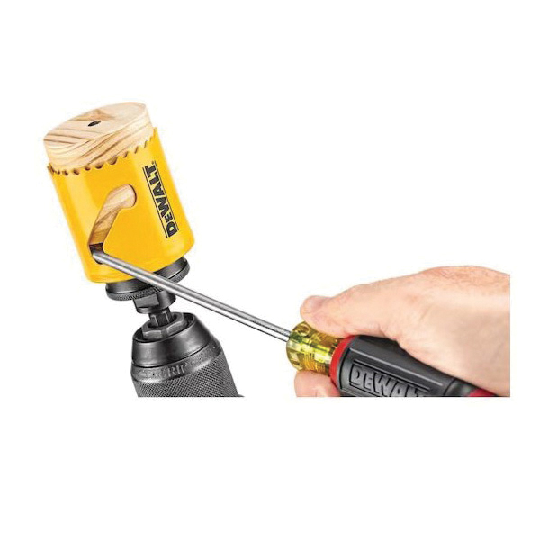 DEWALT DAH180017 Hole Saw, 1-1/16 in Dia, 1-3/4 in D Cutting, 1/2-20 Arbor, 4, 5 TPI, HSS Cutting Edge - 2