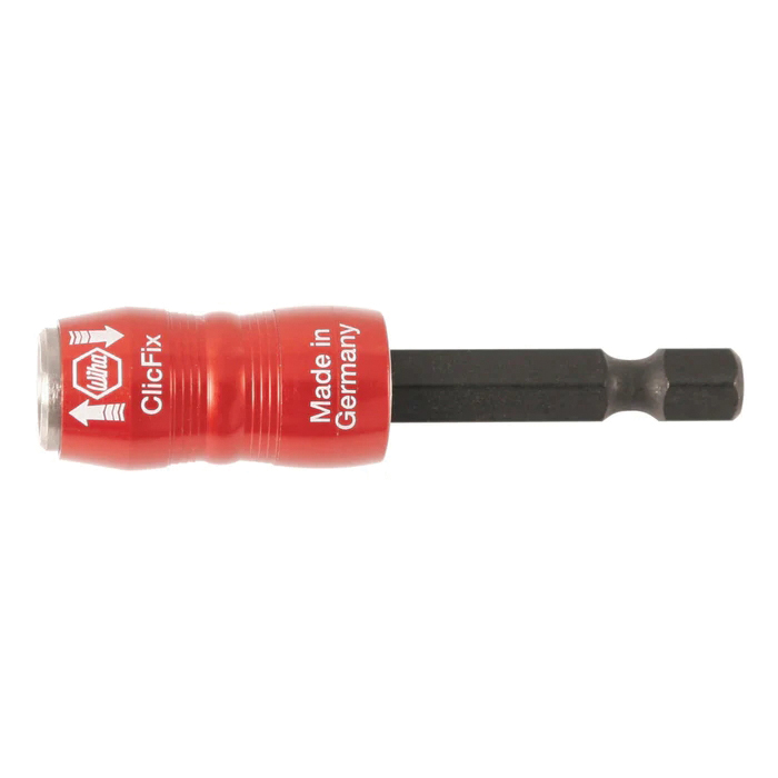 Wiha ClicFix Series 71491 Bit Holder, 1/4 in Drive, Hex Drive, Chrome Vanadium Molybdenum Steel - 2