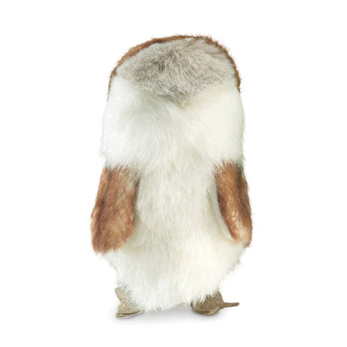 Folkmanis 2645 Finger Puppet, Mini Barn Owl, Brown/Gray/White - 2
