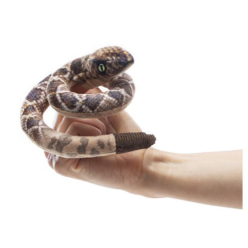 Folkmanis 2789 Finger Puppet, Mini Rattlesnake - 3