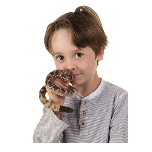 Folkmanis 2789 Finger Puppet, Mini Rattlesnake - 4