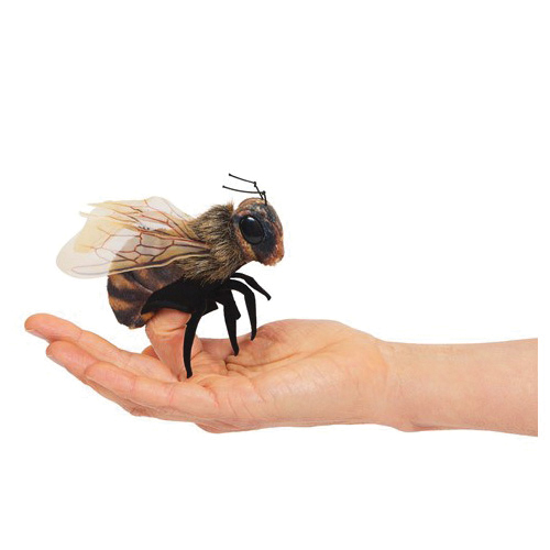 Folkmanis 2790 Finger Puppet, Mini Bee - 3