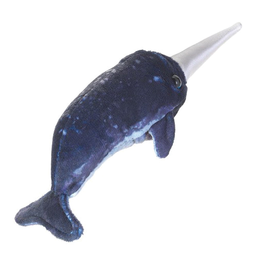 Folkmanis 2796 Finger Puppet, Mini Narwhal - 2