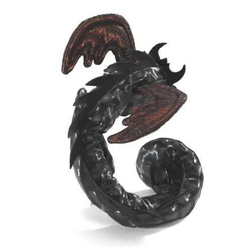 Folkmanis 3163 Wristlet Finger Puppet, Midnight Dragon Wristlet - 2