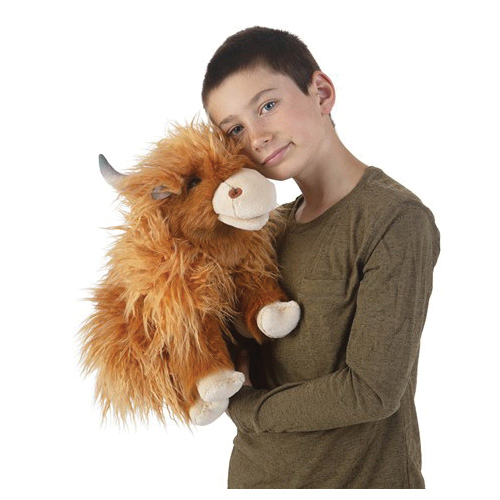 Folkmanis 3167 Hand Puppet, Highland Cow - 4