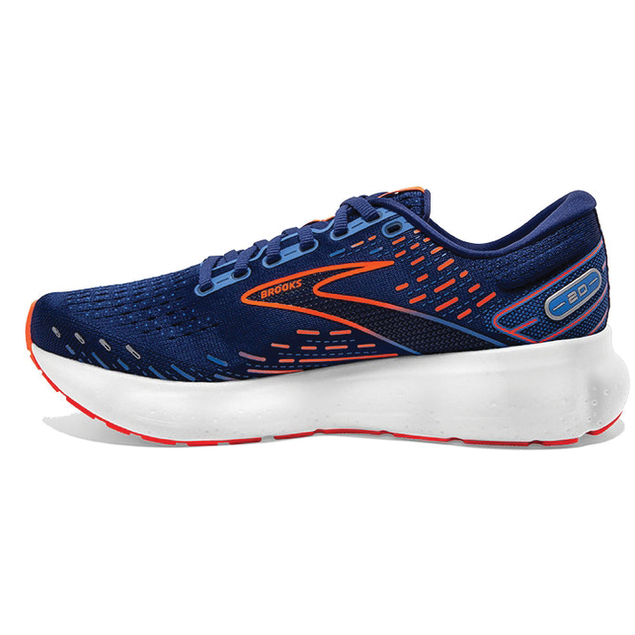 Brooks Glycerin 20 Series 1103821D444105 Running Shoes, 10.5, M W, Blue Depths/Orange/Palace Blue, Fabric - 4