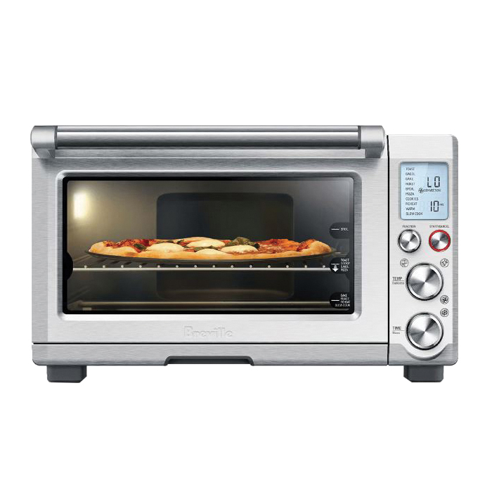 Breville The Smart Oven Pro BOV845BSS Toaster Oven, 110 to 120 V, Stainless Steel, Silver