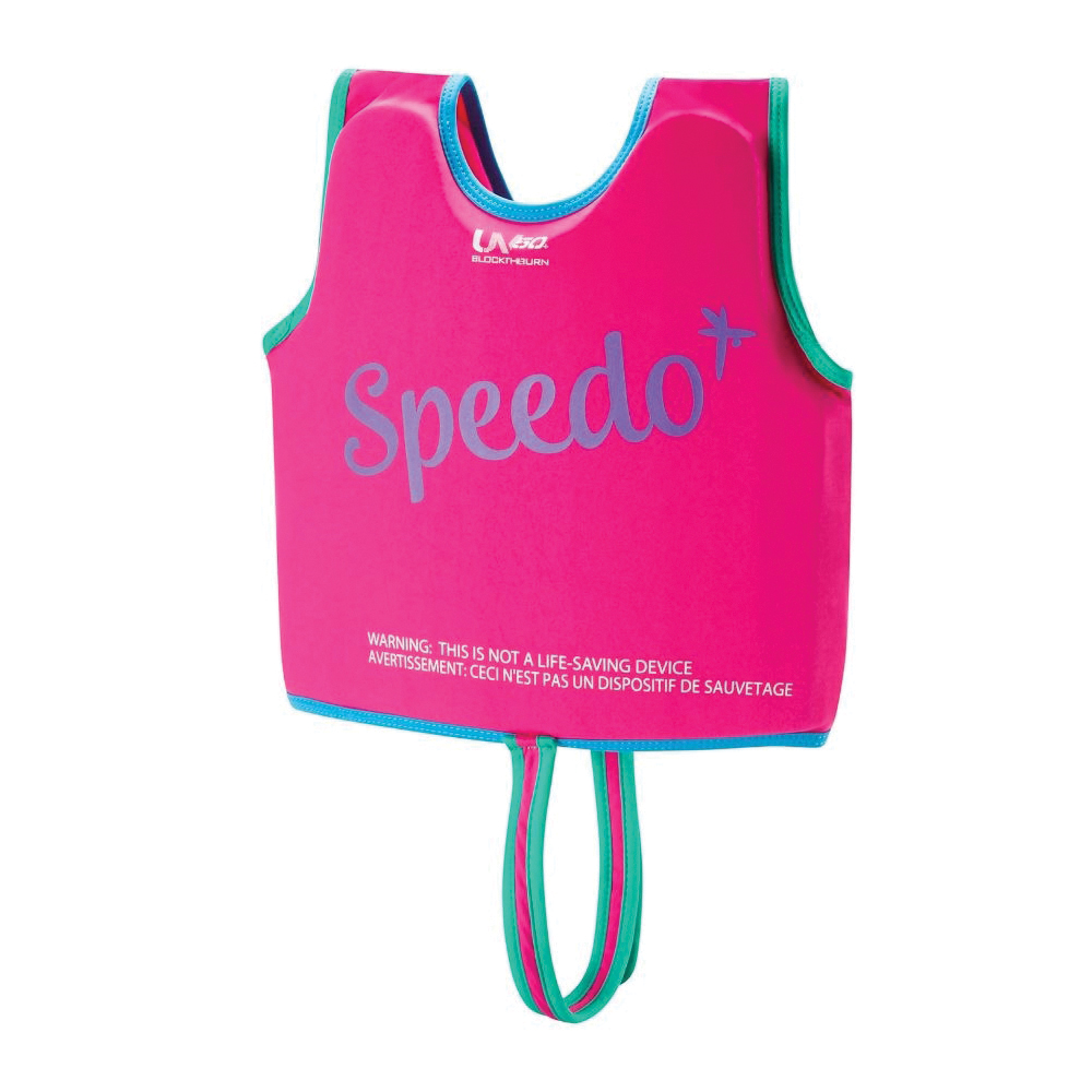 speedo 87570529541 Classic Swim Vest, M, Polyester, Berry/Purple, Zipper - 2