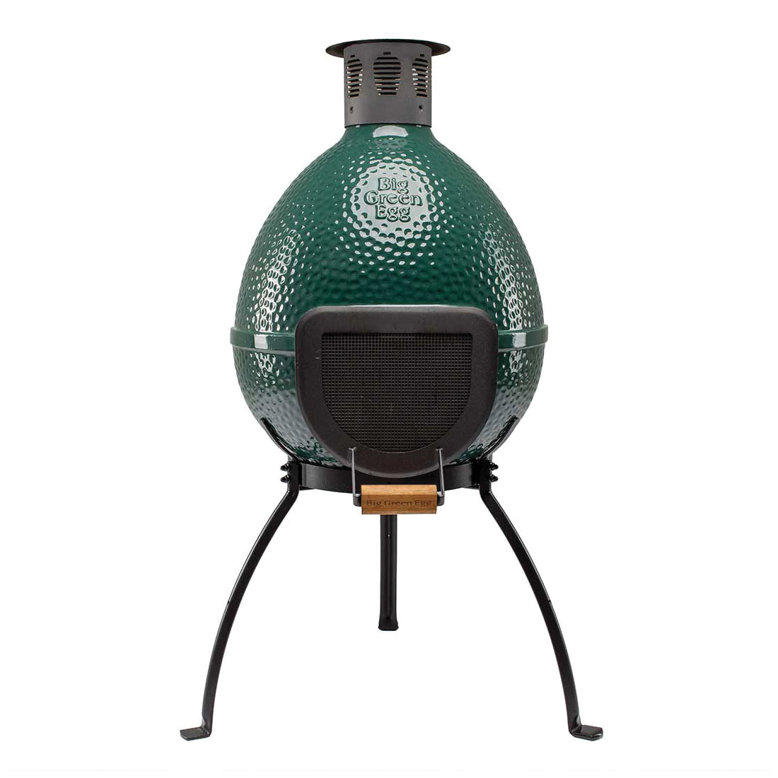 Big Green Egg 131348 Chiminea, 21 in W, 26 in D, 43-1/2 in H, Ceramic/Steel