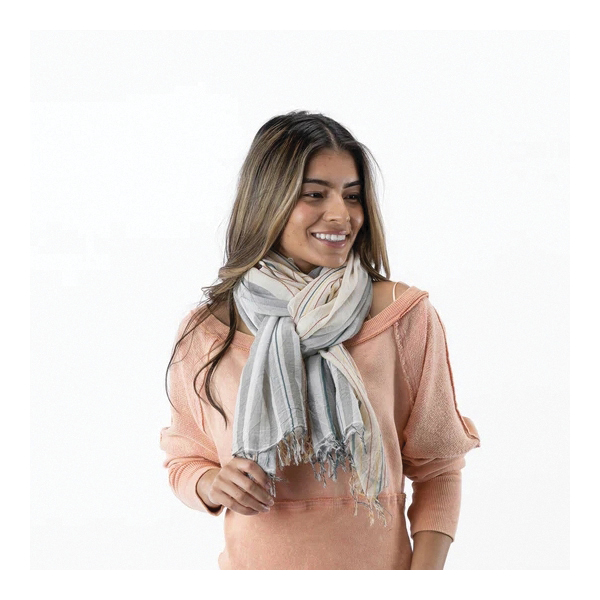pistil 0333-01207 Grace Scarf, Women's, One-Size, Cotton/Modal Fabric, Putty - 2