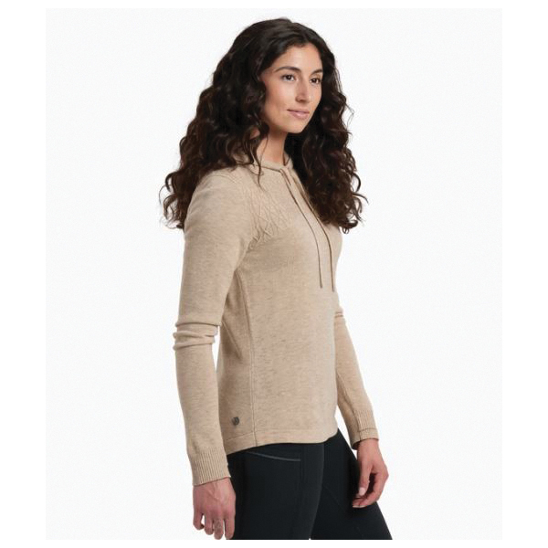 Kuhl Kortina Series 4068DOVE-S Hooded Sweater, S, 34 to 35 in Chest, Acrylic/Merino Wool, Dove - 3