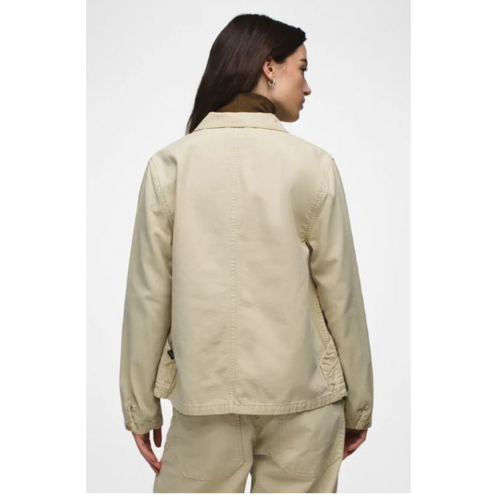 prAna Melrose Series 2065801-250-XS Jacket, XS, Cotton, Sandstone, Button, Standard - 2