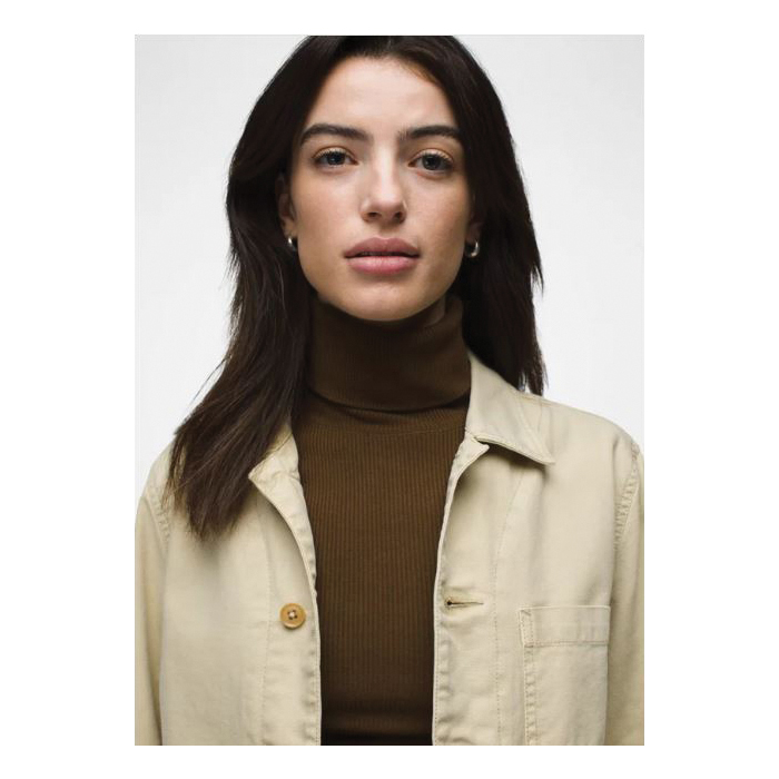 prAna Melrose Series 2065801-250-XS Jacket, XS, Cotton, Sandstone, Button, Standard - 4