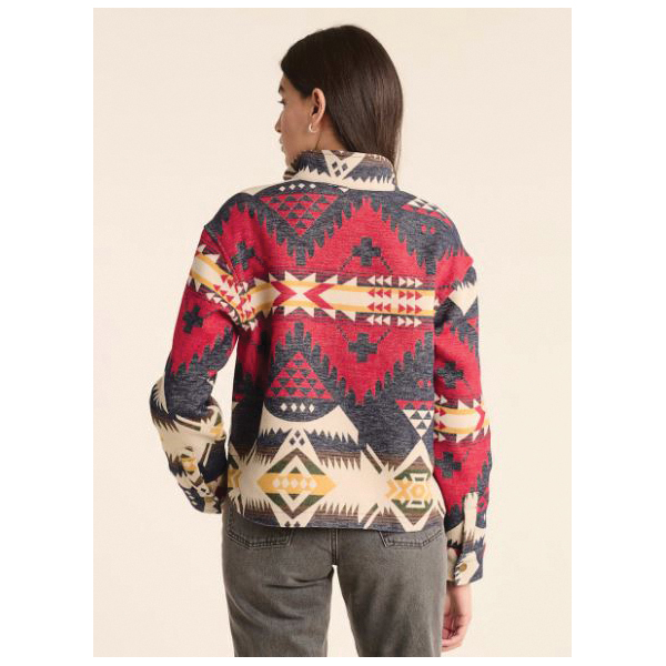 Pendleton TM583-69935-S Sweater, S, 45 in Chest, Stand, Cotton Chamois, Navy/Red - 2