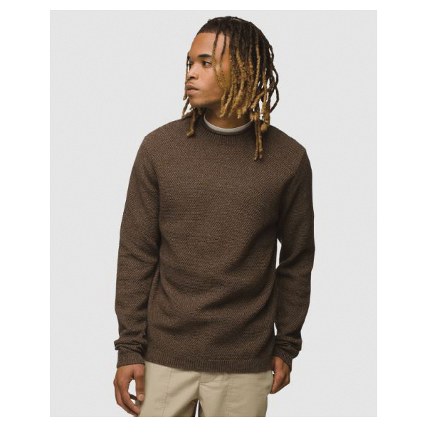 prAna Forest Hill Series 2066091-200-L Sweater, L, 41 to 43 in Chest, Mock Neck, Bronze/Cotton, Sepia - 2