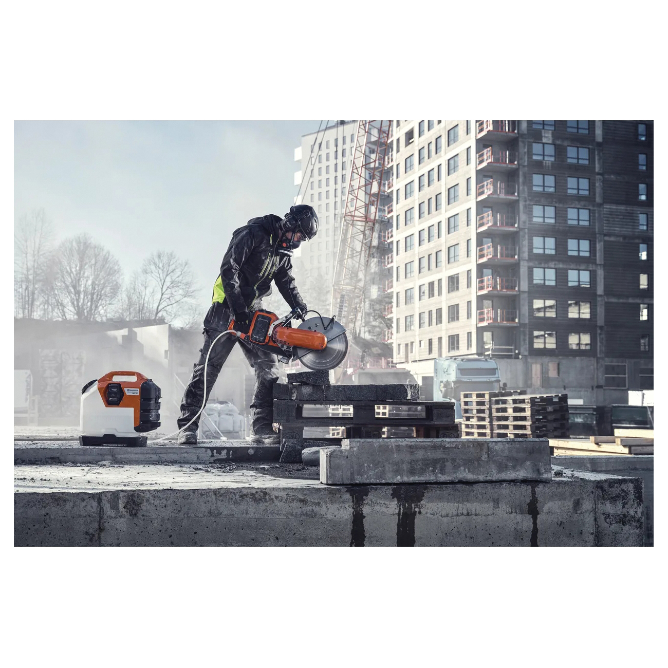 Husqvarna K 1 PACE Series 970 51 92‑02 Battery Power Cutter, 14.21 in Dia Blade, 1-7/8 in Arbor - 5