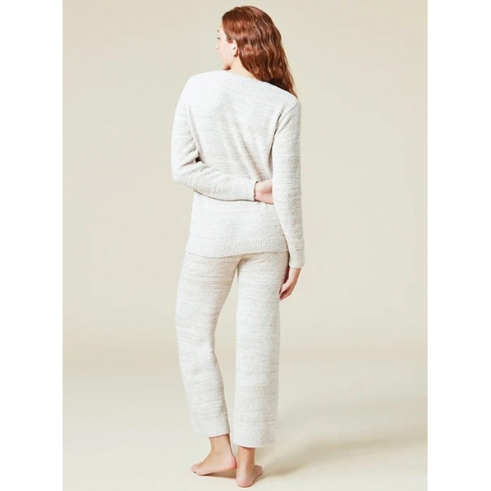 Softies 8900-8-Alm-XS Marshmallow Lounge Set, XS, Nylon/Polyester, Almond, Crew Neck, Long Sleeve - 3