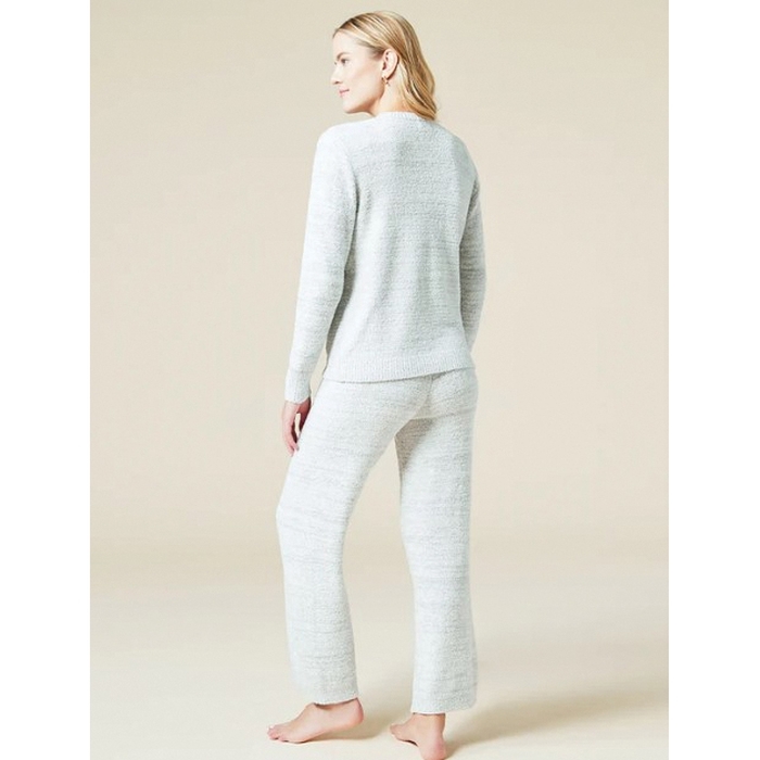 Softies 8900-8-Grey-XS Marshmallow Lounge Set, XS, Nylon/Polyester, Heather Gray, Crew Neck, Long Sleeve - 5