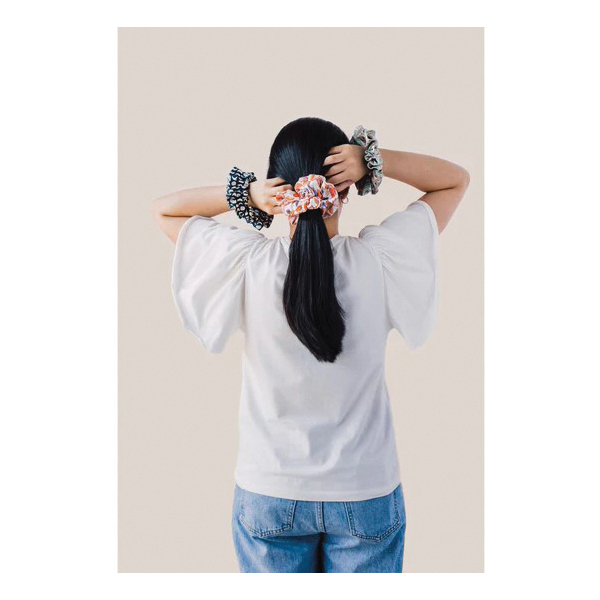 danica DTV1906D Plume Scrunchie, Cotton - 2