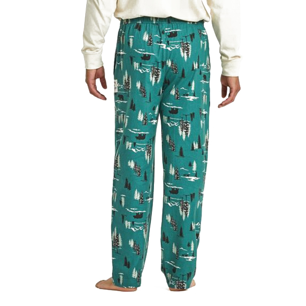 Life Is Good UN2JBL-M Classic Sleep Pant, M, Winter Woodland, Cotton, Spruce Green, Drawcord - 2