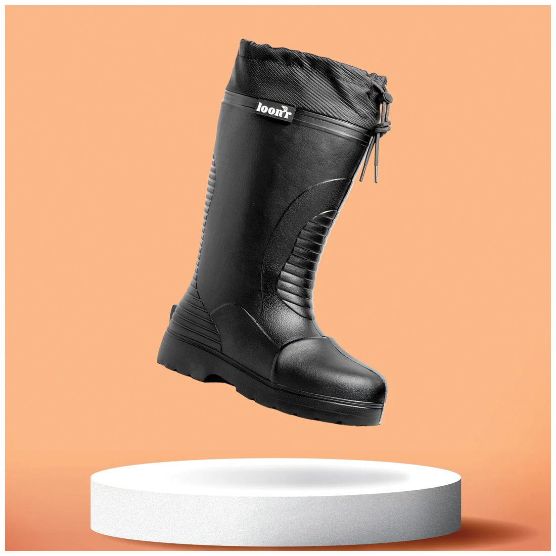 Loon'r Hi-Flyer Series LNR-HF-S4L-BLK Boots, 4L, Dark Side Of The Loon Black, EVA - 4