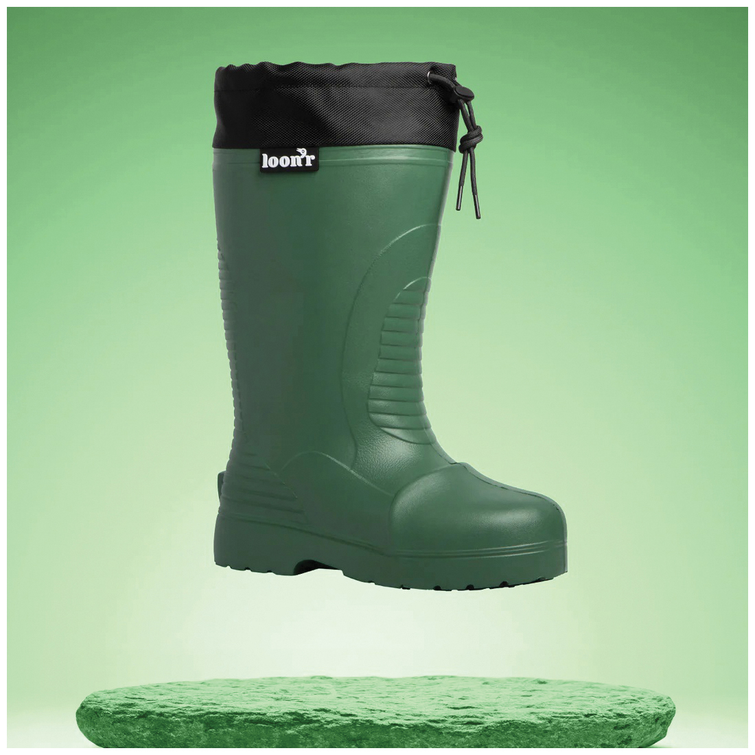 Loon'r Hi-Flyer Series LNR-HF-S2L-DKG Boots, 2L, Pass The Peas Green, EVA - 3
