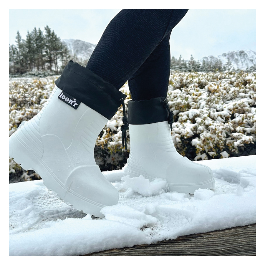 Loon'r Lo Rider Series LNR-LR-S2L-WHI Boots, 2L, Frosty's Flake White, EVA - 3