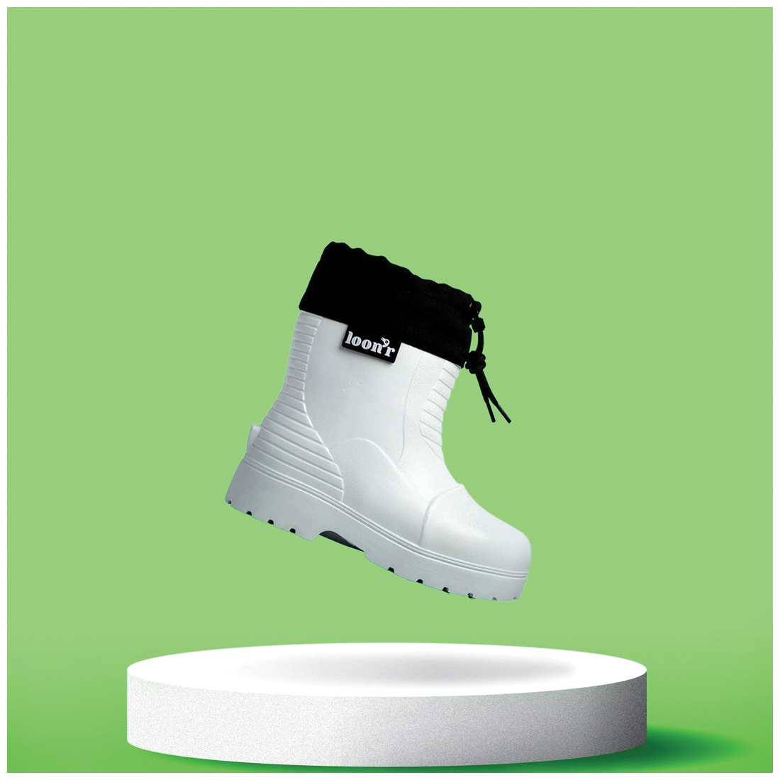 Loon'r Lo Rider Series LNR-LR-S2L-WHI Boots, 2L, Frosty's Flake White, EVA - 4