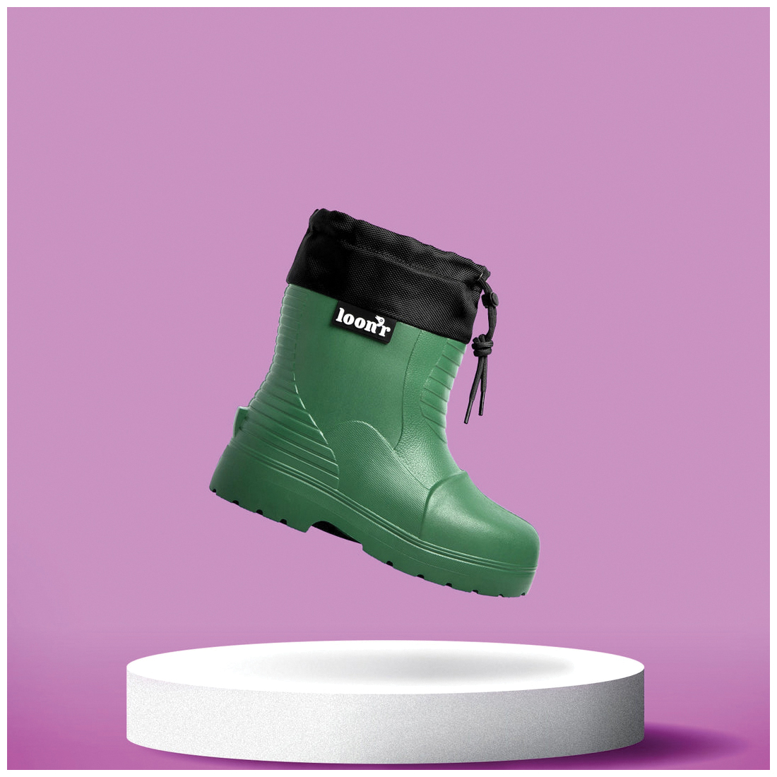 Loon'r Lo Rider Series LNR-LR-SL-DKG Boots, L, Pass The Peas Green, EVA - 2