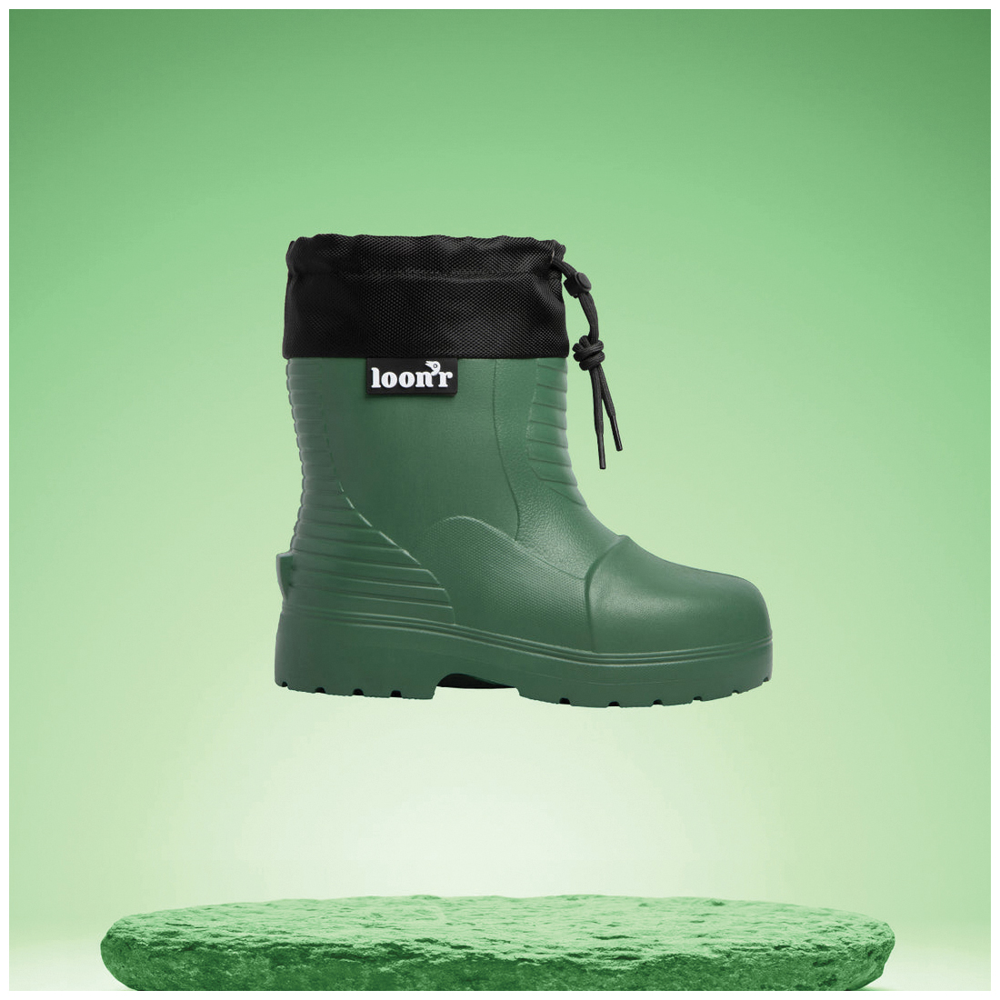 Loon'r Lo Rider Series LNR-LR-SL-DKG Boots, L, Pass The Peas Green, EVA - 4