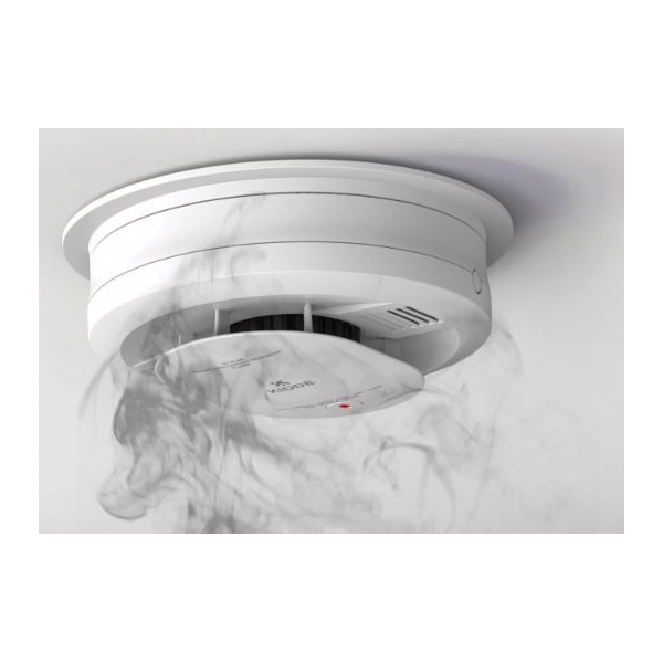 Kidde DETECT Series 20SAR Smoke Alarm, 120 VAC, Photoelectric Sensor, 10 ft Detection, 85 dB, Alarm: Beep, White - 2