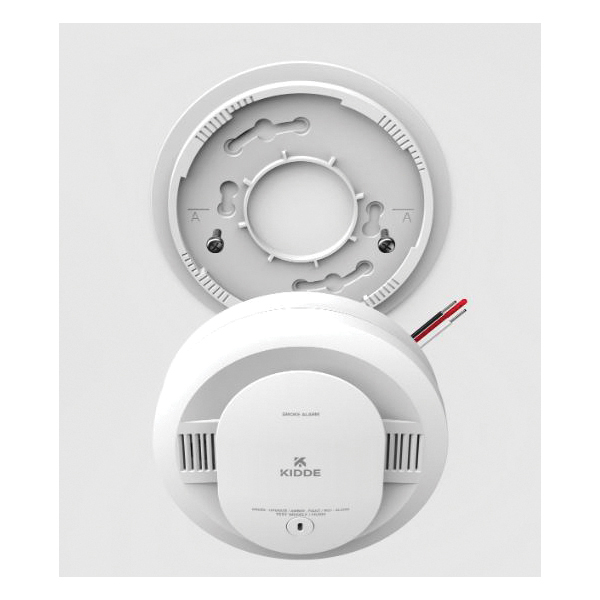 Kidde DETECT Series 20SAR Smoke Alarm, 120 VAC, Photoelectric Sensor, 10 ft Detection, 85 dB, Alarm: Beep, White - 5