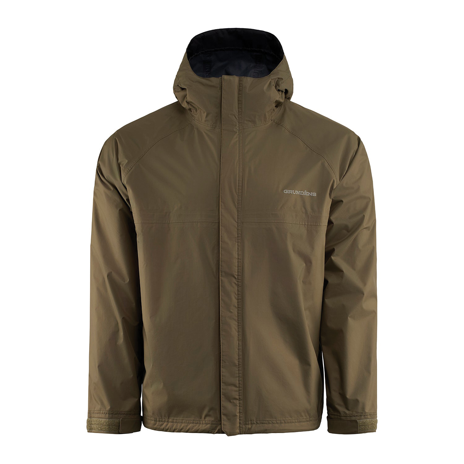 Grundens Trident Series 10359-355-0014 Jacket, M, 40D Ripstop Nylon/PU, Otter, Flap Zipper - 2